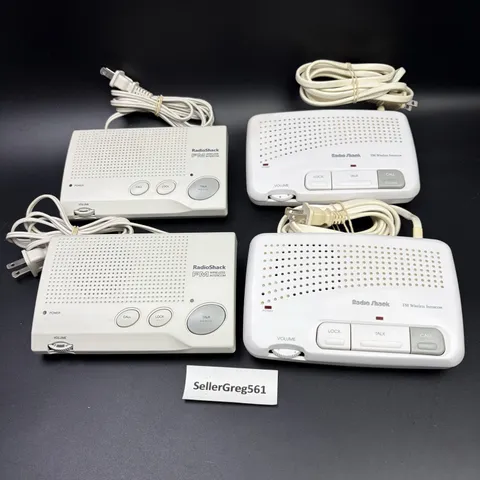 Radio Shack 2-Channel FM Wireless Intercom System,  43-491 & 43-486, 4 PACK