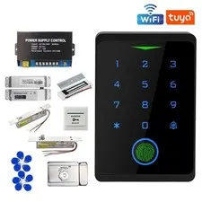 Tuya NFC Bluetooth Touch Keypad Waterproof Biometric Fingerprint Door Opener
