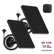 Solar Panel for Blink Camera Outdoor,Outdoor Security Camera Solar Panel 2 Pack