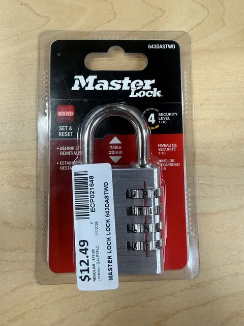 Master Lock 643DASTWD Padlock (ECP021648)