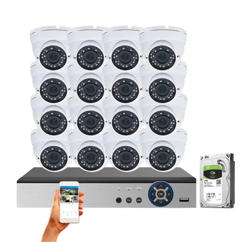 Evertech 16 Channel 1080P HD Indoor Outdoor Security Camera System 2TB Recording