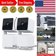 Indoor/Outdoor 1080p Wi-Fi Security Camera - Cam Pan v3 with Color Night Vision