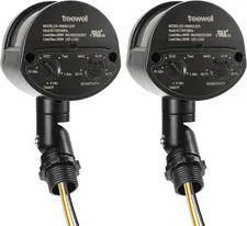 2 Pack Motion Sensor, 180-Degree Replacement Motion Detector, Adjustable Time &