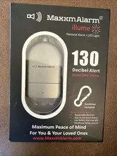 Maxxm Personal Safety Alarm 130 DB SOS Alert with LED Light New Sealed