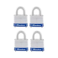 Master Lock 3008D Steel Double Locking Keyed Alike Padlock 1.25 L in. 3 Pack
