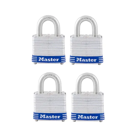 Master Lock 3008D Steel Double Locking Keyed Alike Padlock 1.25 L in. 3 Pack