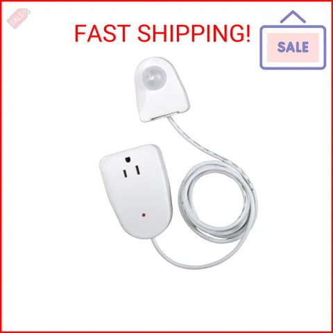 Westek MLC12BC-4 Indoor Plug-in Corded Motion Activated Light Control, Single, W