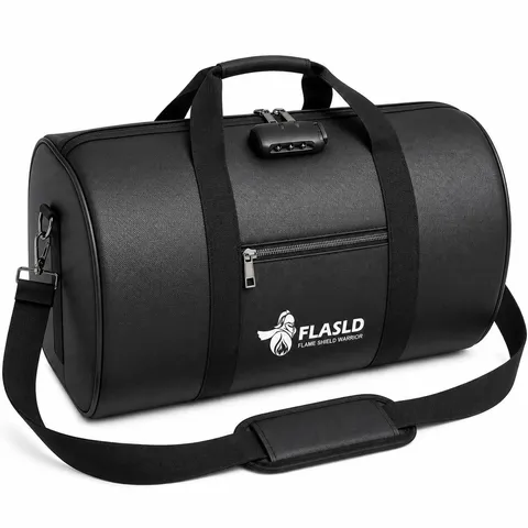 FLASLD Fireproof Document Bag with Lock, 18x10x8.5in Large Fireproof Waterpro...