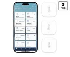 3 Pack Aqara Temperature and Humidity Sensor Requires AQARA HUB