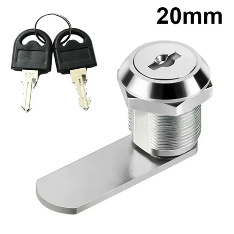 Cam Lock Cabinet Drawer Mailbox Locker Security Lock with 2 Keys 16-30mm