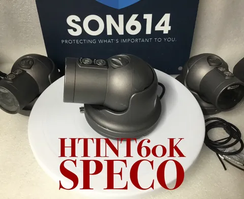 SPECO HTINT60K Indoor/Outdoor Vandal Turret Camera 2.8-12mm 1000TVL 1.3MP TESTED