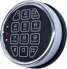 Chrome Electronic Safe Lock Replacement Keypad w/Solenoid