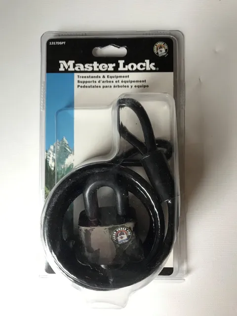 Master Lock 1317DSPT Cable Lock with Padlock, 6-Foot  Pack of 4