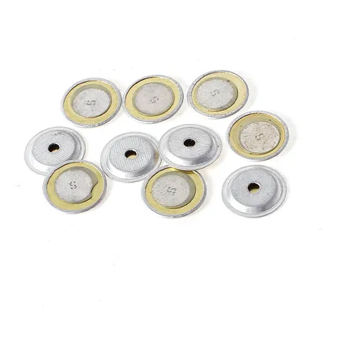 10pcs 12mm Aluminum Piezoelectric Electronic Components Buzzer Film Gasket