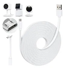 WYZE 25FT Outdoor Power Adapter for Cam V4 OG/V3/V3 Pro L-Shape Micro USB Exte