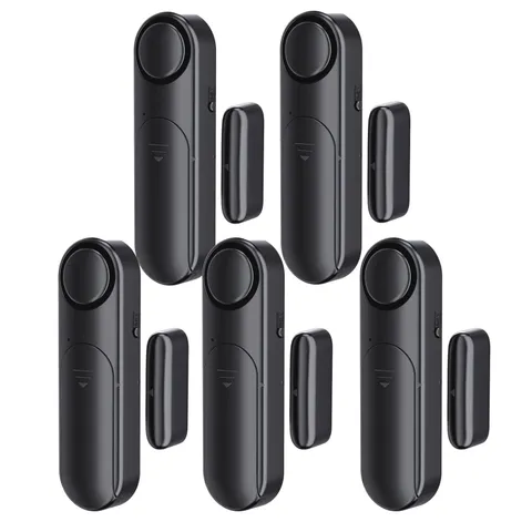 Window and Door Alarm When Opened (5 Pack) for Kids Safety/Home Security, Sli...