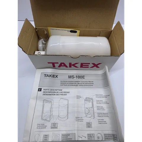 TAKEX MS-100E Outdoor Passive Infrared PIR Sensor Security Motion Detector NEW