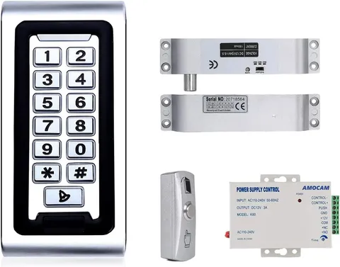 Door Access Control System, Zinc Alloy Password Keypad + Electric Lock + Power S