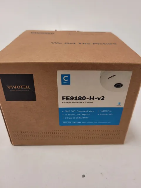 Vivotek FE9180-H-v2 5MP 360° Surround Fisheye Network IP Dome Camera PoE WDR Pro