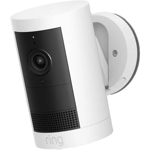 Ring Outdoor Cam Plus Plug-In WiFi Security Camera 1080p White Motion NEW
