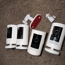 4 Ring 5UM7E5 Stick Up Cam Security Camera - White (No Battery)