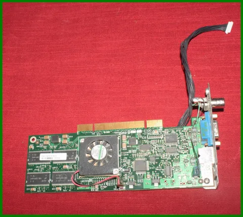 Original Pelco PA11-0012 PCI VGA Video Card w/Cable for VCD5001 Video Decoder