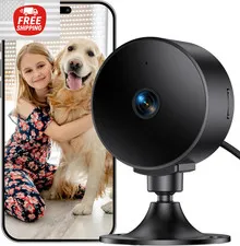 2K Camara De Seguridad 24/7 Para Casa Interior WiFi Alexa Con Audio y Micrófono