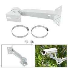 Secure Pole Mount Solution for Security Cameras with Dual Adjustable Features