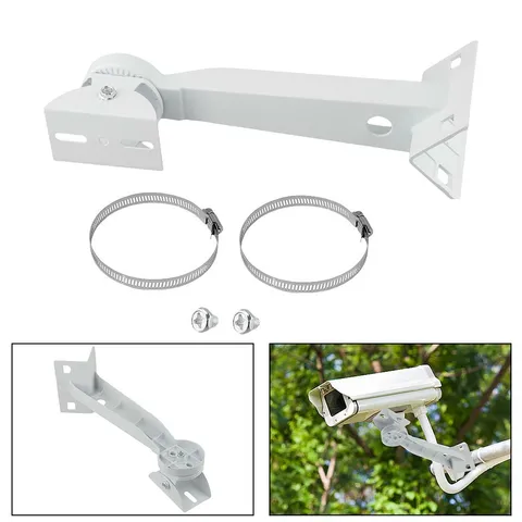 Secure Pole Mount Solution for Security Cameras with Dual Adjustable Features
