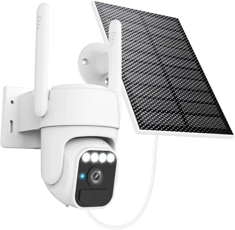 Solar Camera Outdoor Wireless, 360° Wi-Fi Home Security Cameras | 5200Mah Batter