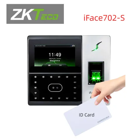 ZKTeco iFace702-S ID Face&Fingerprint Recognition Biometric Time Attendance