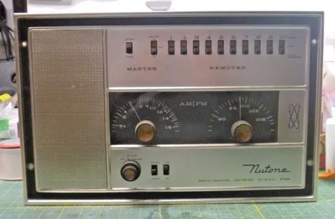Vintage Nutone 2057 - 2058  AM/FM Radio Intercom Master Station  RETRO MCM