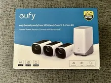 eufy eufyCam3 Wireless Solar Security Camera System 4K Outdoor Cam Local Storage