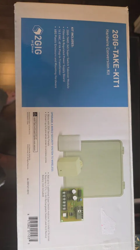 NEW in Box Linear 2GIG-TAKE-KIT1 Wired-to-Wireless Security Alarm Conversion Kit
