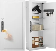 31.49‘’ Wall Safe Between the Studs Biometric Hidden Pegboard Fingerprint G418