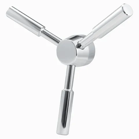 3 Spoke home Gun Safe Handle Replacement Chrome Heavy-Duty Handle Vault Doors US