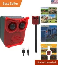 Solar Outdoor Motion Sensor Alarm-13 Sounds Including Dog Barking&Gunshot,130...
