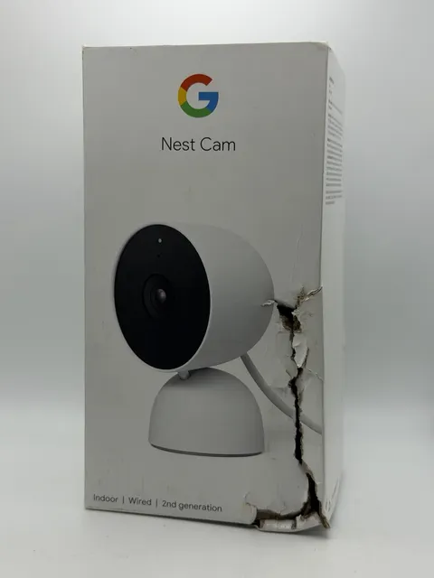 Google Nest Cam Indoor Wired 2nd Generation White GA01998-US