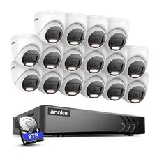 ANNKE 5MP Lite 16CH DVR 1080P Video Security Camera System AI Color Night Vision