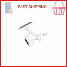 Ring Gutter Mount for Cameras and Solar Panels - White