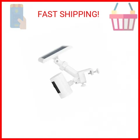 Ring Gutter Mount for Cameras and Solar Panels - White