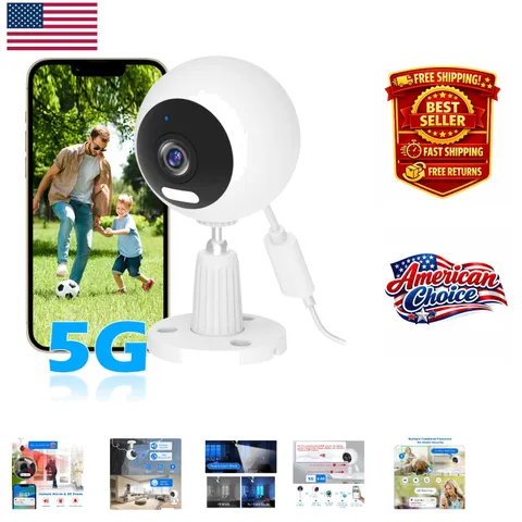 Smart 5G Security Camera - 3MP, Night Vision & Multi-Alert Modes for 24/7 Safety