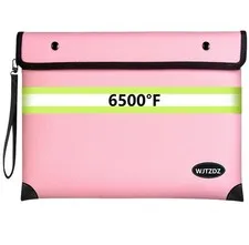 6500F Fireproof Document Bag Waterproof Money Pouch A4 Letter Letter Size