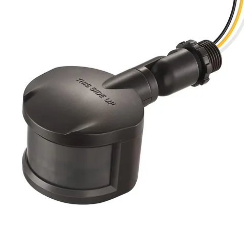 180° Motion Sensor, Adjustable Time/Range to 60FT, 3 Modes, Brown