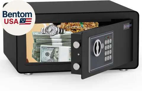 0.8 Cub Safe - Hidden Home Security Safe for Money, Jewelry, Documents, Solid St