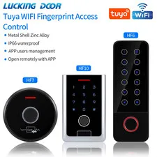 Metal Tuya Smart Home 2.4G WIFI RFID Fingerprint Access Control Keypad Wiegand R