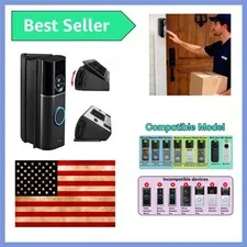 Adjustable Angle Mount for Ring 2025/2026 New Model & Blink 2K+ Doorbell