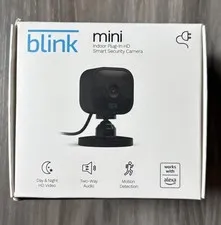 BLINK Mini Indoor Plug-In HD 1080p Wireless Security Camera, BLACK, Amazon Alexa