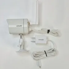 Zmodo ZP-IBH15-W Wired IR Indoor Security Camera w/ AC Adapter Antenna - Clean