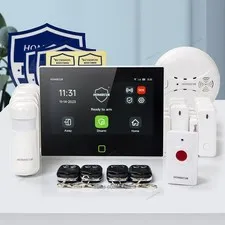 HOMSECUR Wireless WIFI 4G 2G LCD Home 7" Alarm System Touch Screen